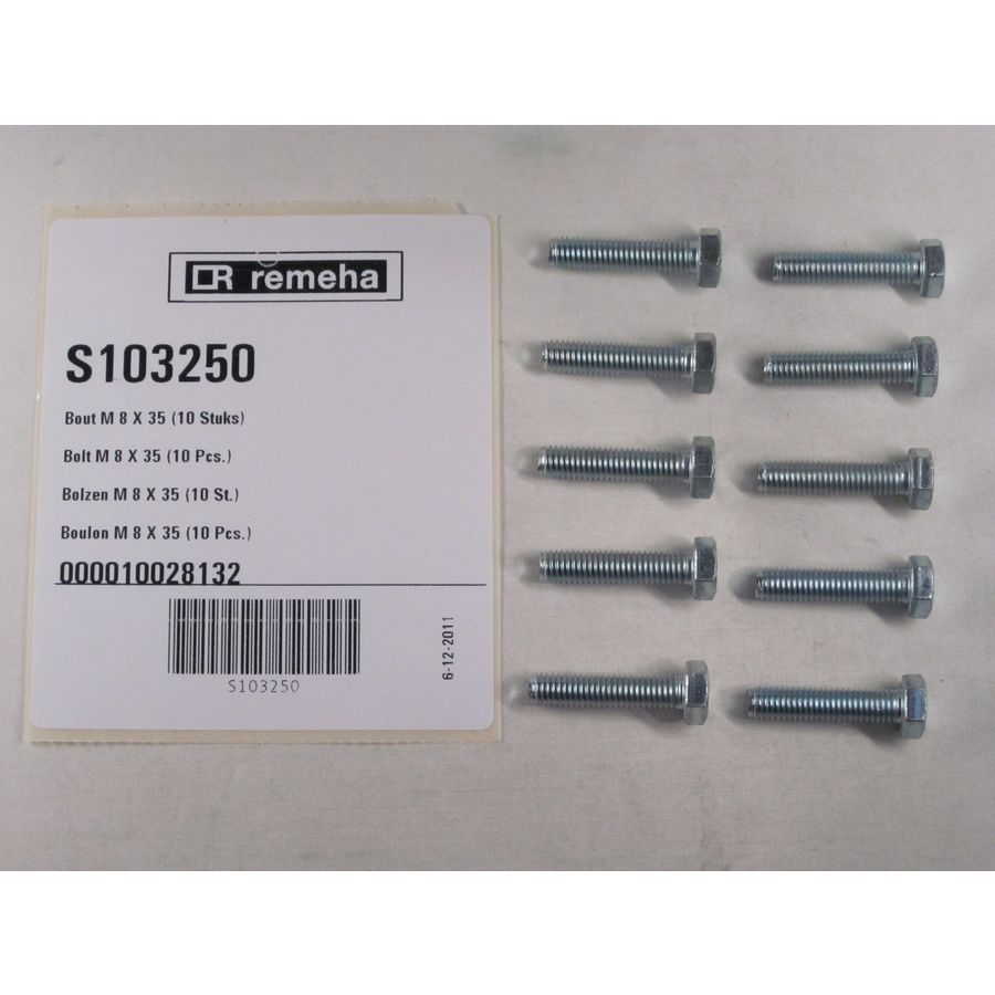 Set a 10st. bout M8 x 35 S103250