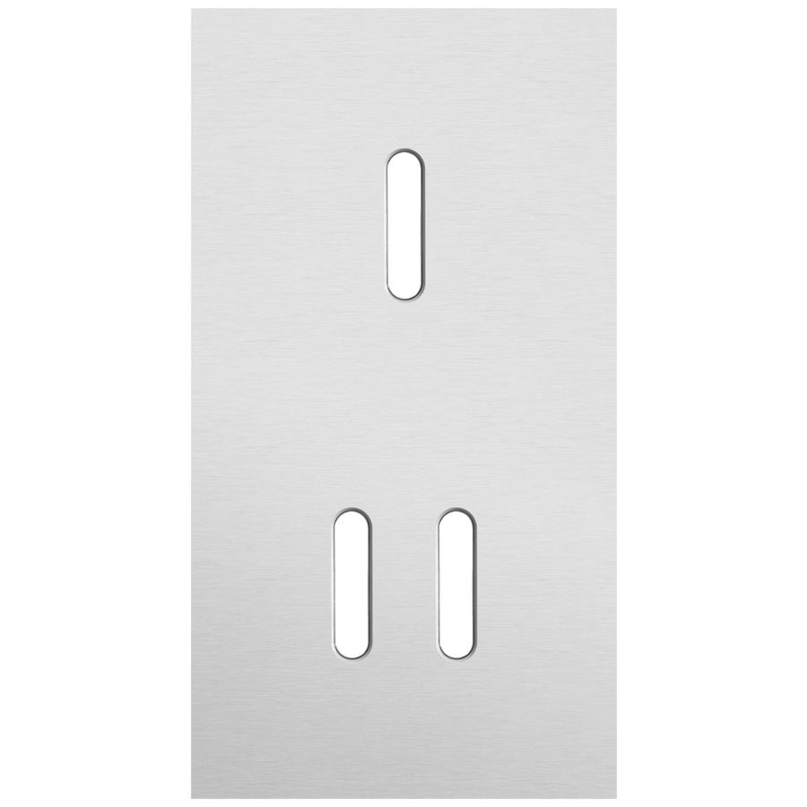 Tweevoudige afdekpl. verticaal 71mm centerafstand een enkelv