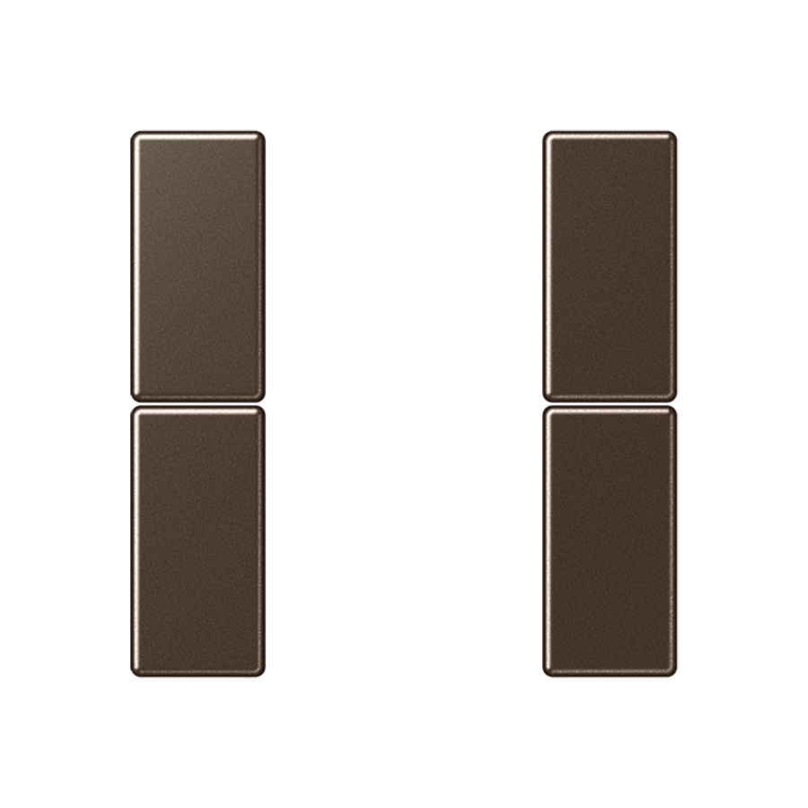 Tastafdekking compleet 2-voudig A500 mokka KNX