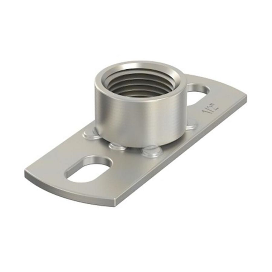 RVS bevestigingsplaat GP 1/2-80x30 VVE=50