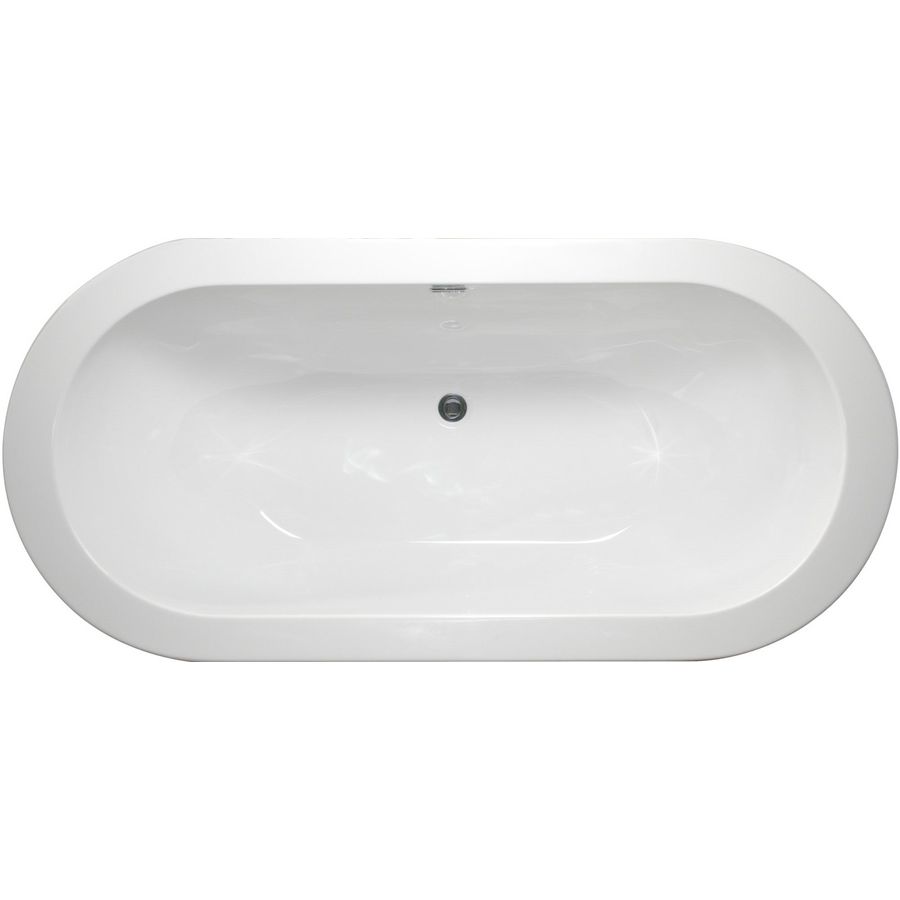 Vrijstaand bad Linda 180x85cm wit incl. waste+poten