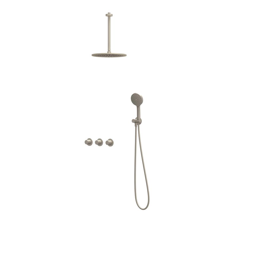 Afbouwdeel regendouche Combiset Nexus 4 inbouwthermostaat gebor. nickel CSN4EXGNBFCC excl. inbouwbox
