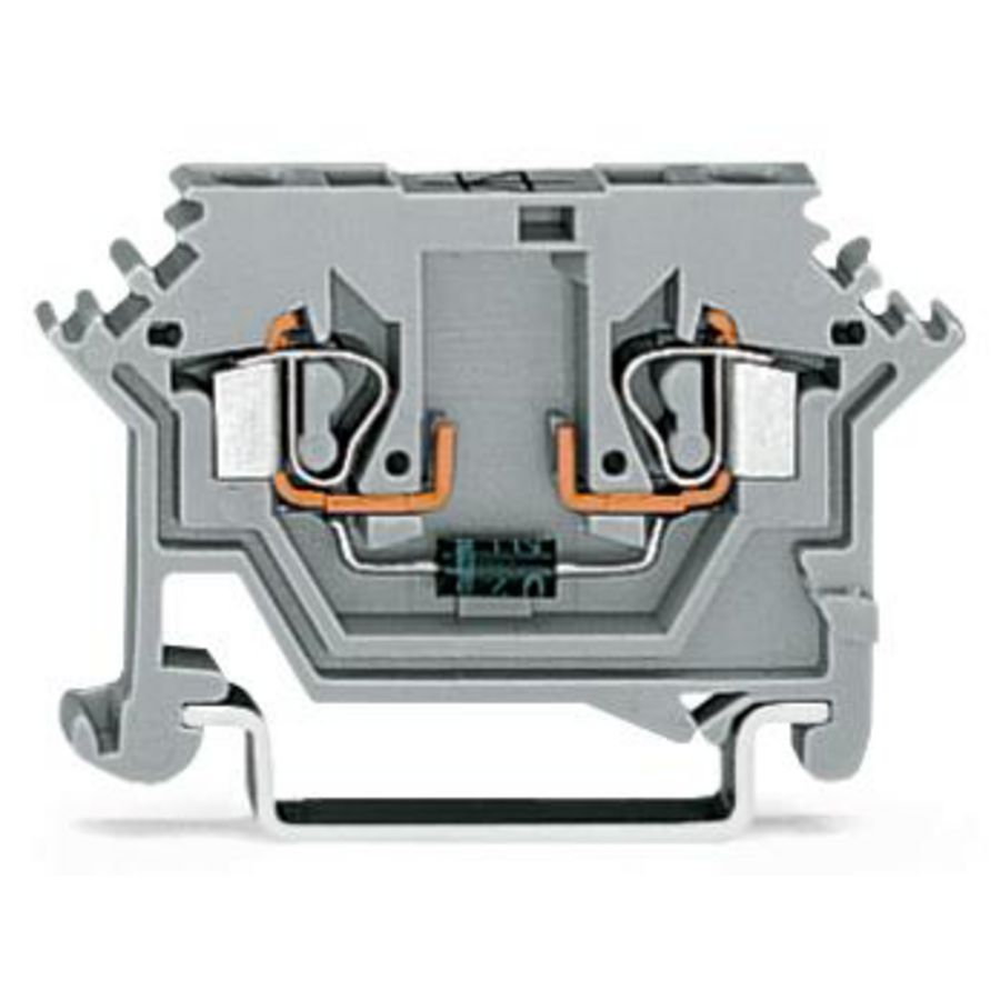 Moduleklem 2-draads met diode 1N4007 280-613/281-410 VVE=100