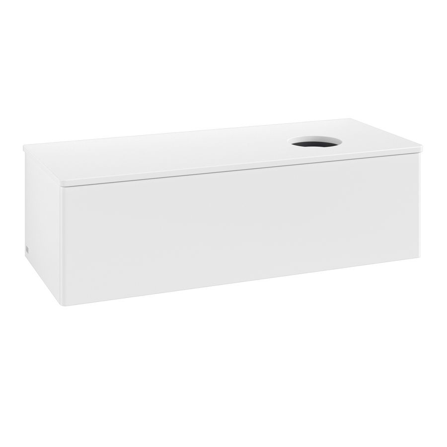 Wastafelonderkast Antao 1200x360x500mm White Matt Lacquer K34010MT