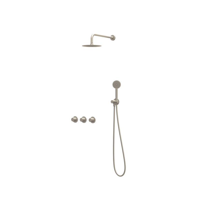 Afbouwdeel regendouche Combiset Nexus 4 inbouwthermostaat gebor. nickel CSN4EXGNCAAC excl. inbouwbox