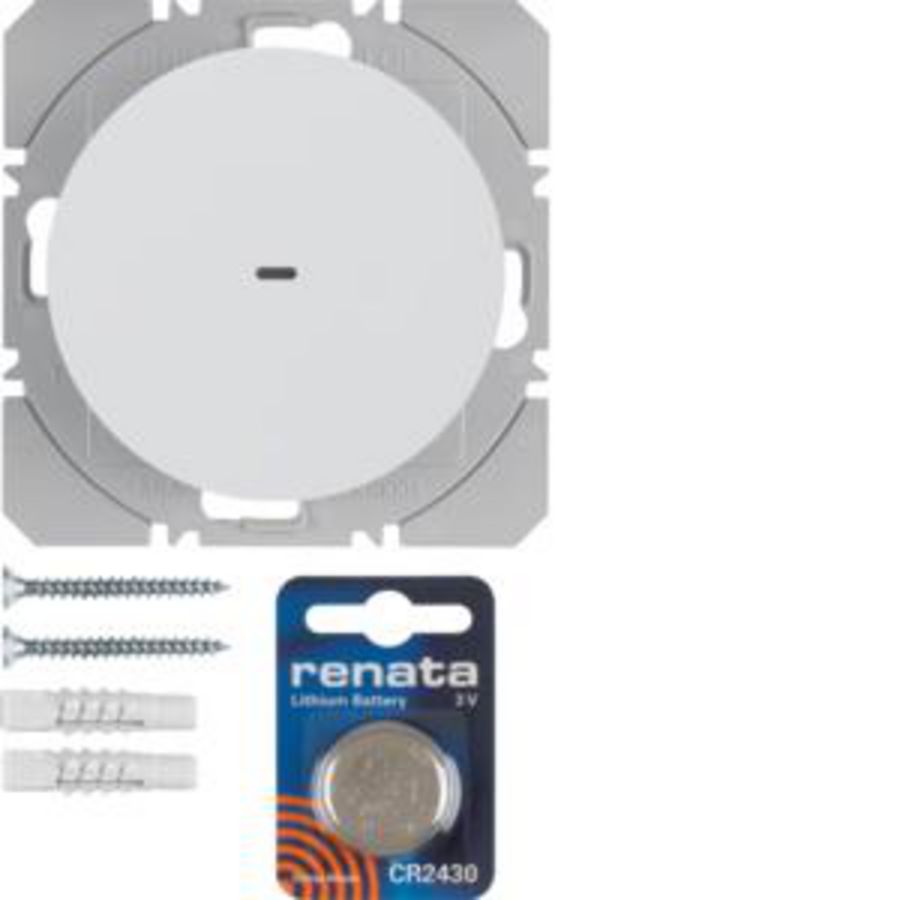 Vlakkewandzender KNX-RF 1-v batterij berker R.1/R.3/R.8