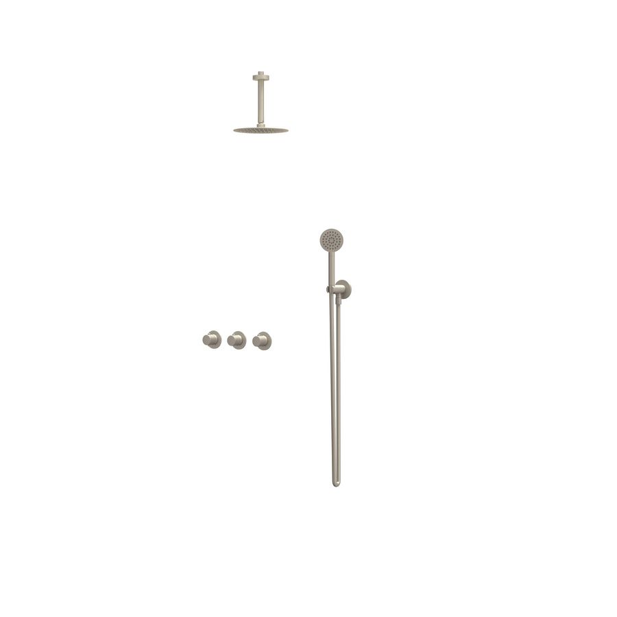 Afbouwdeel regendouche Combiset Nexus 4 inbouwthermostaat gebor. nickel CSN4EXGNCABA excl. inbouwbox