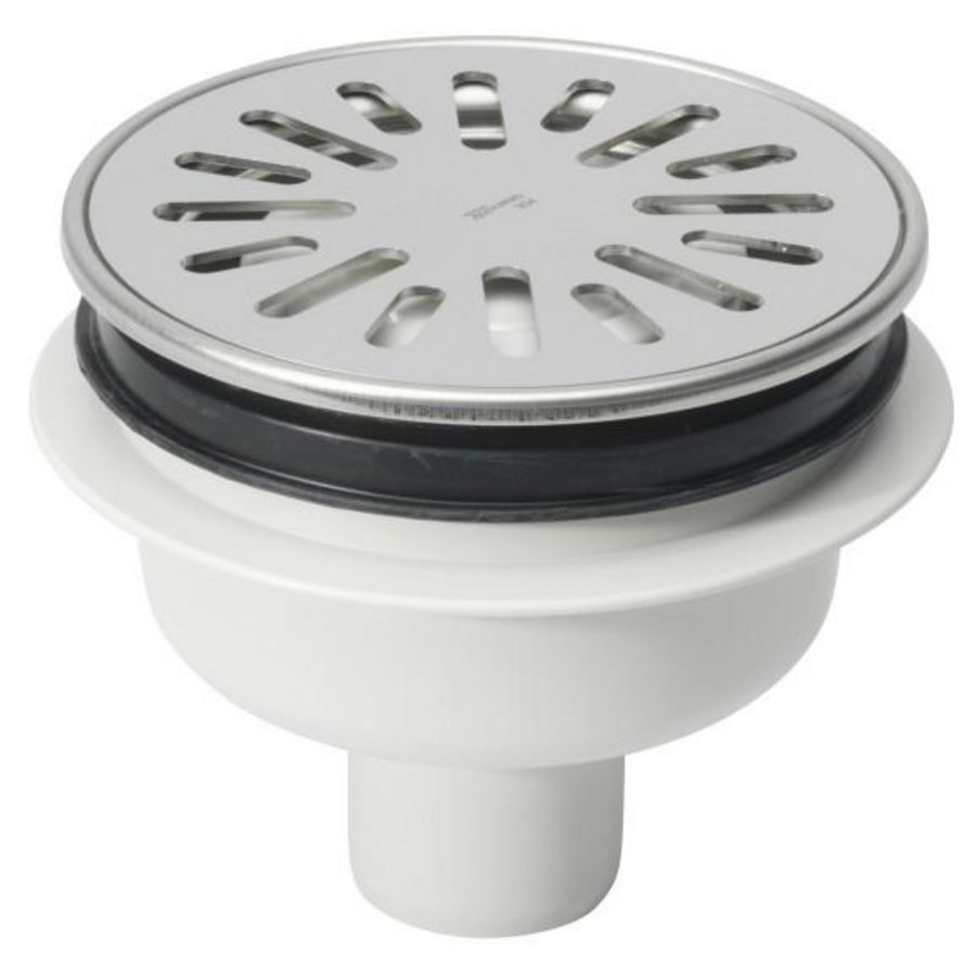 Vloerput ABS diameter 150mm ou 50mm RVS304 rand/rooster ve