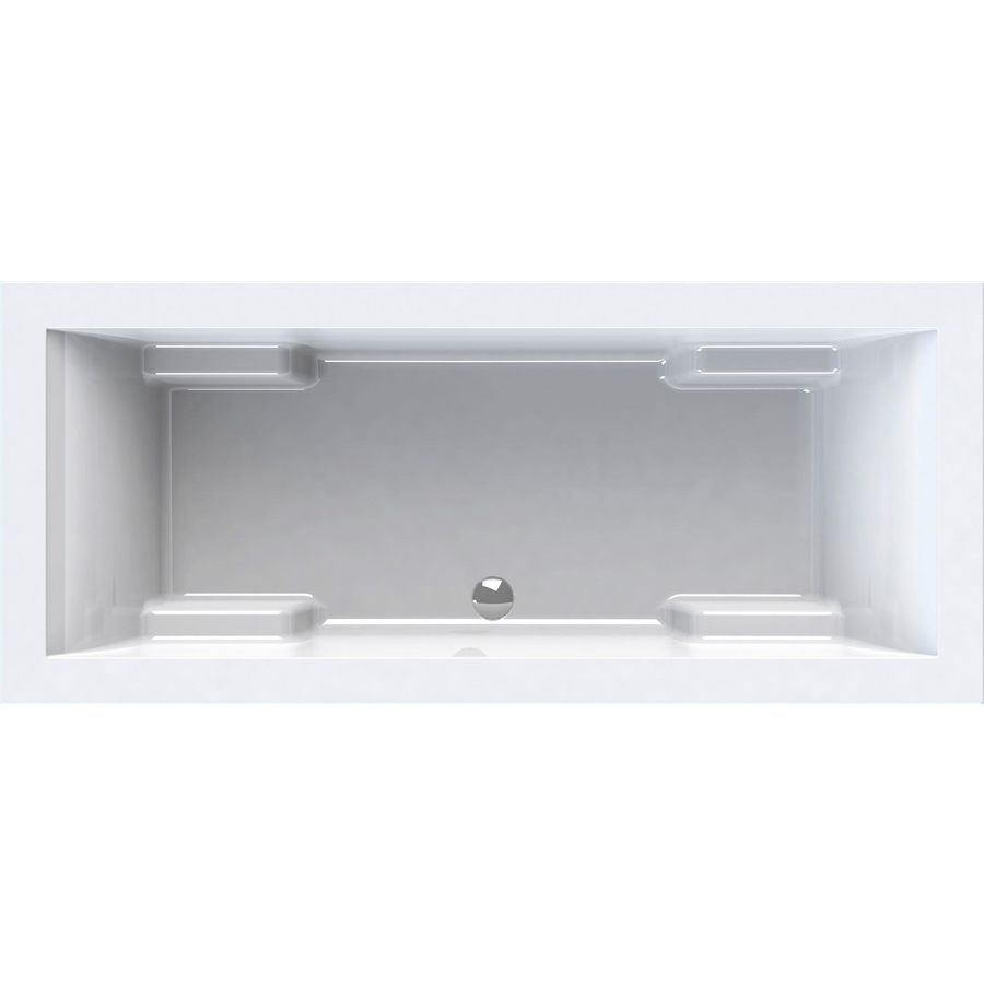 Ligbad duo Basilia 200x90cm wit excl. poten