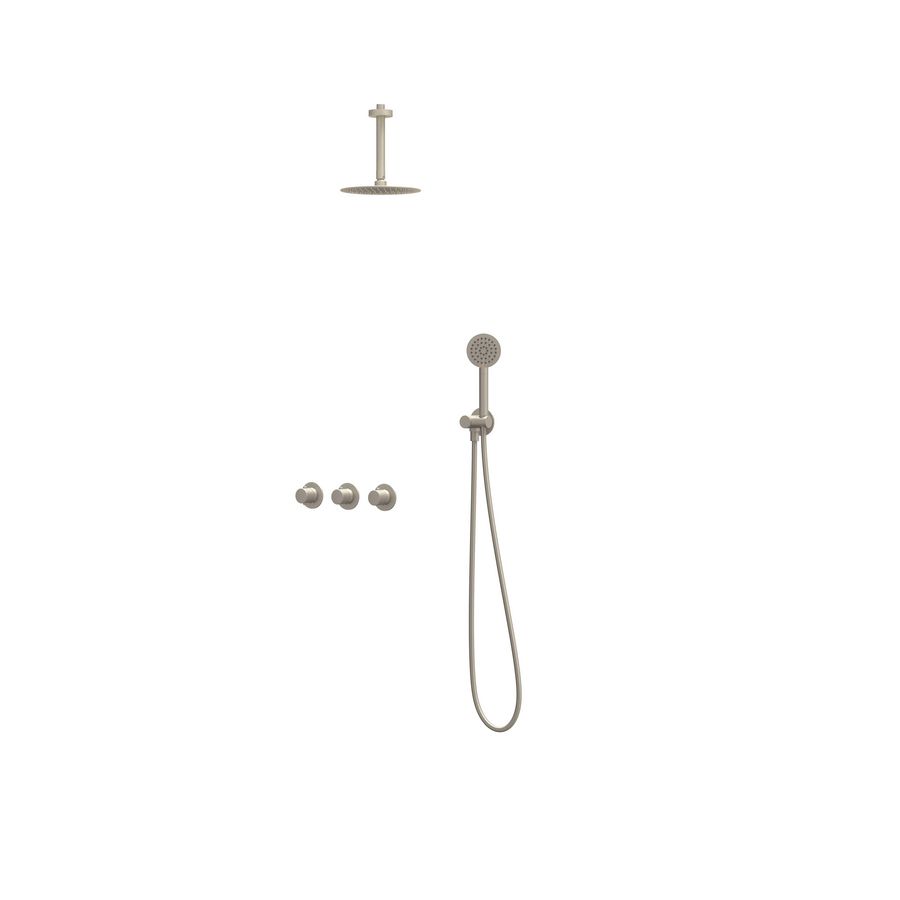 Afbouwdeel regendouche Combiset Nexus 4 inbouwthermostaat gebor. nickel CSN4EXGNCABC excl. inbouwbox