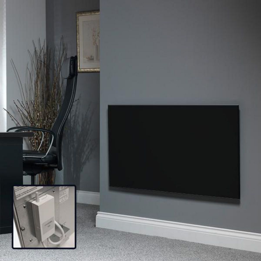 Infraroodpaneel STRONG-RF zwart 600x600mm 400W incl. ingebouwde RF-ontvanger