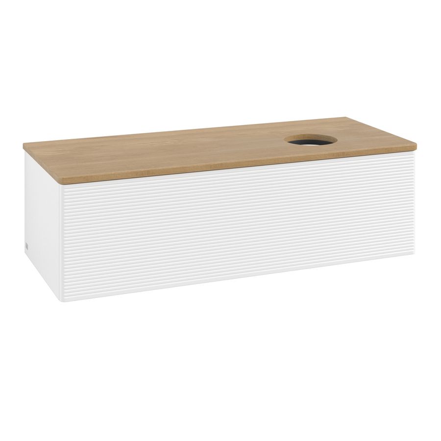 Wastafelonderkast Antao 1200x360x500mm White Matt Lacquer K34111MT