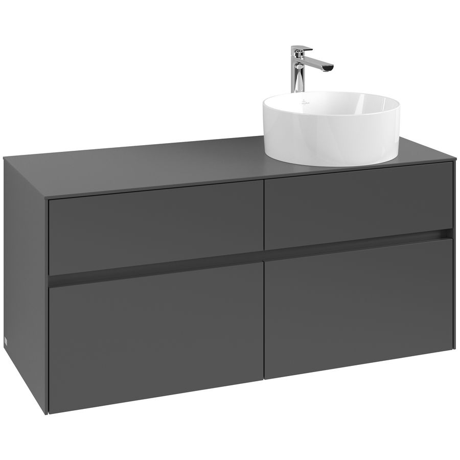 Wastafelonderkast Collaro 1200x548x500mm Graphite C043B0VR
