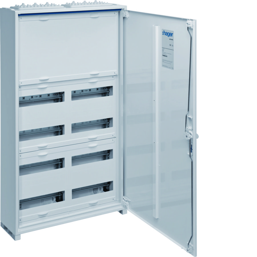Veldverdeler IP44 geisol. 950x550x161mm 96M+2 rijen