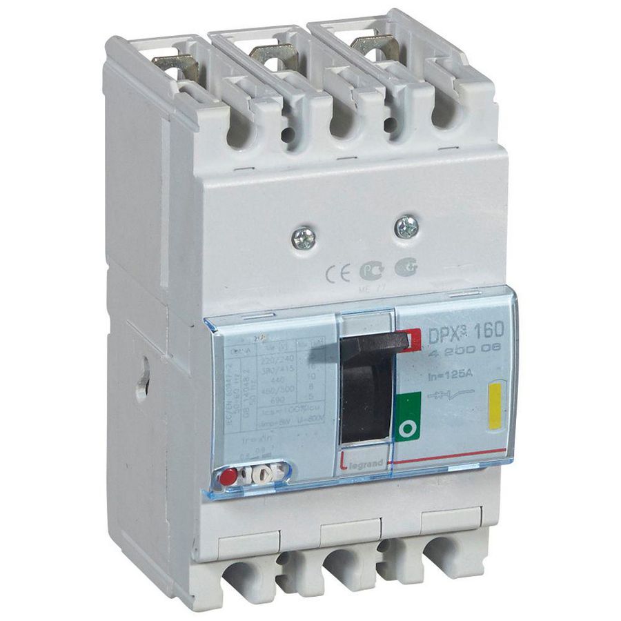 Vermogenschakelaar 160 Thermomagn. 125A 3-polig 16kA DPX3
