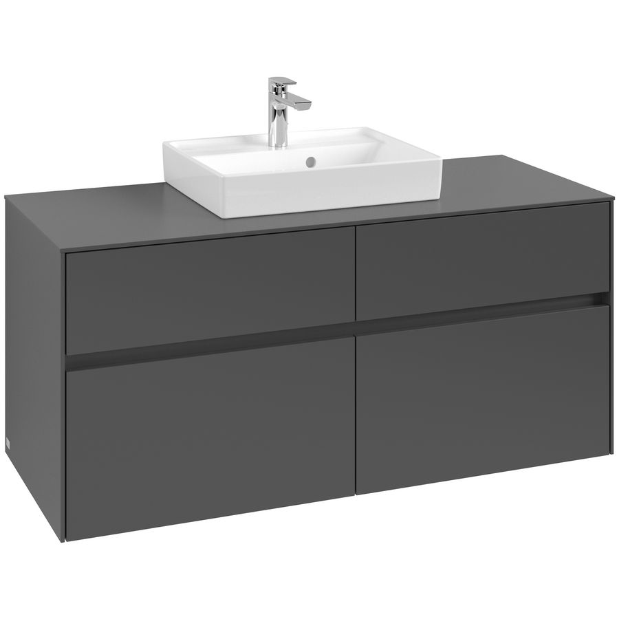 Wastafelonderkast Collaro 1200x548x500mm Graphite C07000VR
