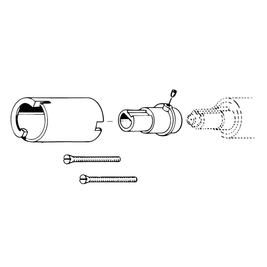 Verlengset 35mm Vario inbouwthermostaten 08040290+08050290