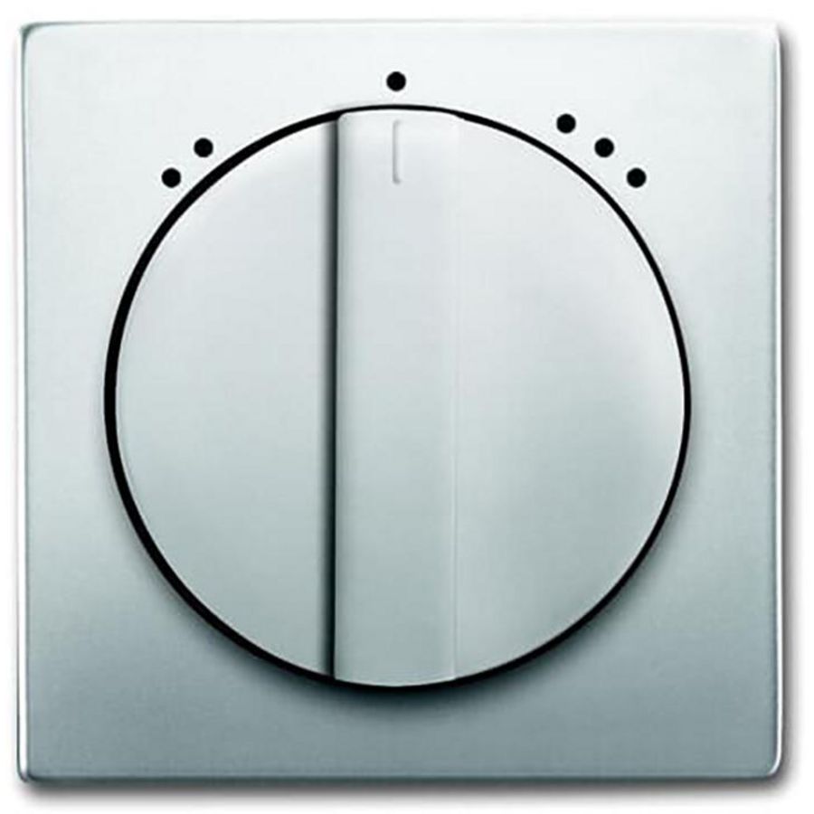 Centraalplaat v inbouw ventilatorschakelaar 2711U pure-rvs (1740 DRL-866-503)