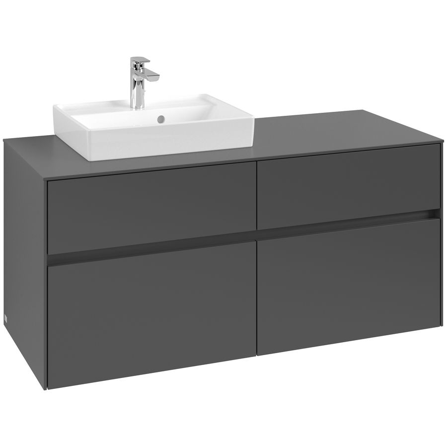 Wastafelonderkast Collaro 1200x548x500mm Graphite C07100VR