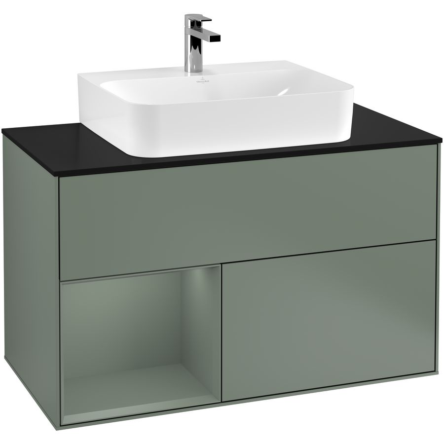 Wastafelonderkast Finion 1000x603x501mm Olive Matt Lacquer G112GMGM
