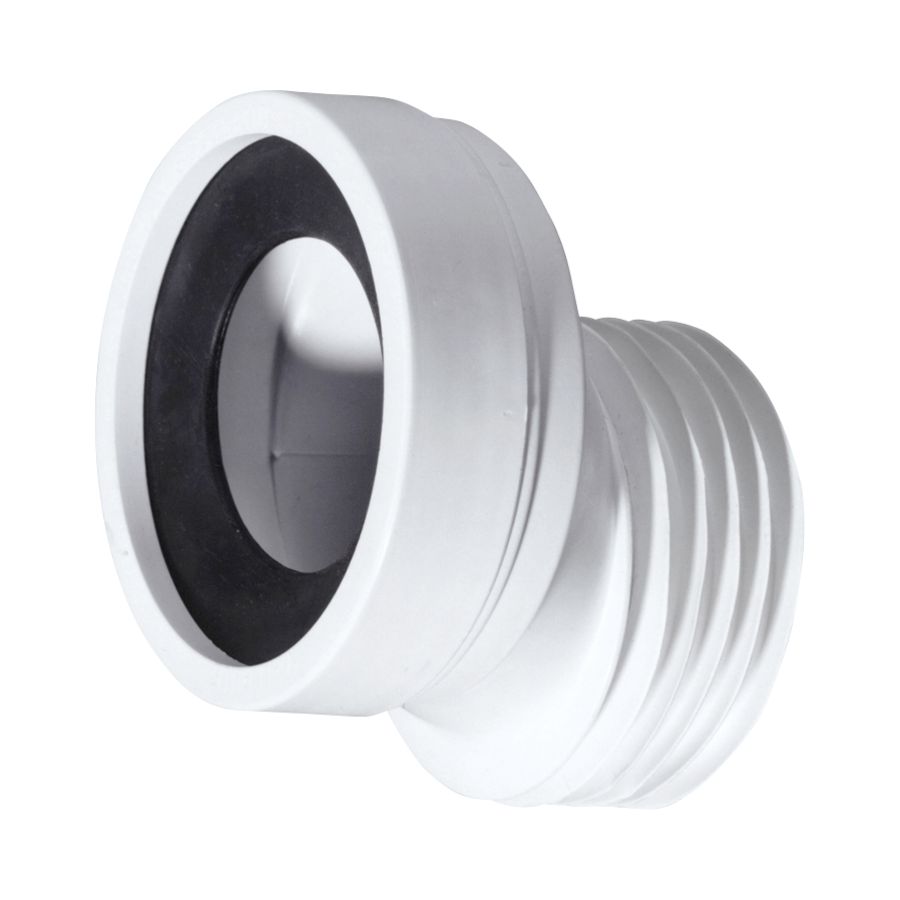 Closetafvoersok WC10 110mm excentrisch sprong 40mm PP wit
