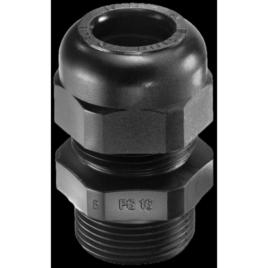 Wartel kunststof PG7 drl 3-6mm zwart VVE=50