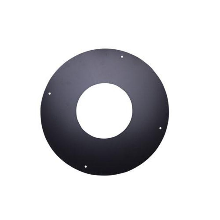 DW Ø125mm Rozet 1 delig zwart
