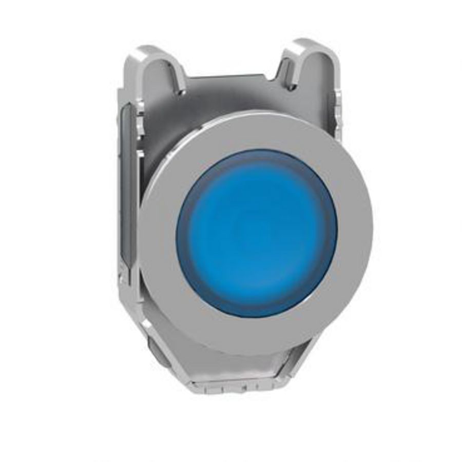 Kop voor verzonken signaallamp Metaal Incl. led Blauw
