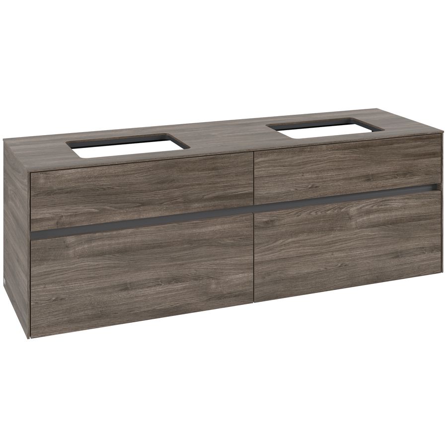 Wastafelonderkast Collaro 1600x548x500mm Sto.Oak C12300RK