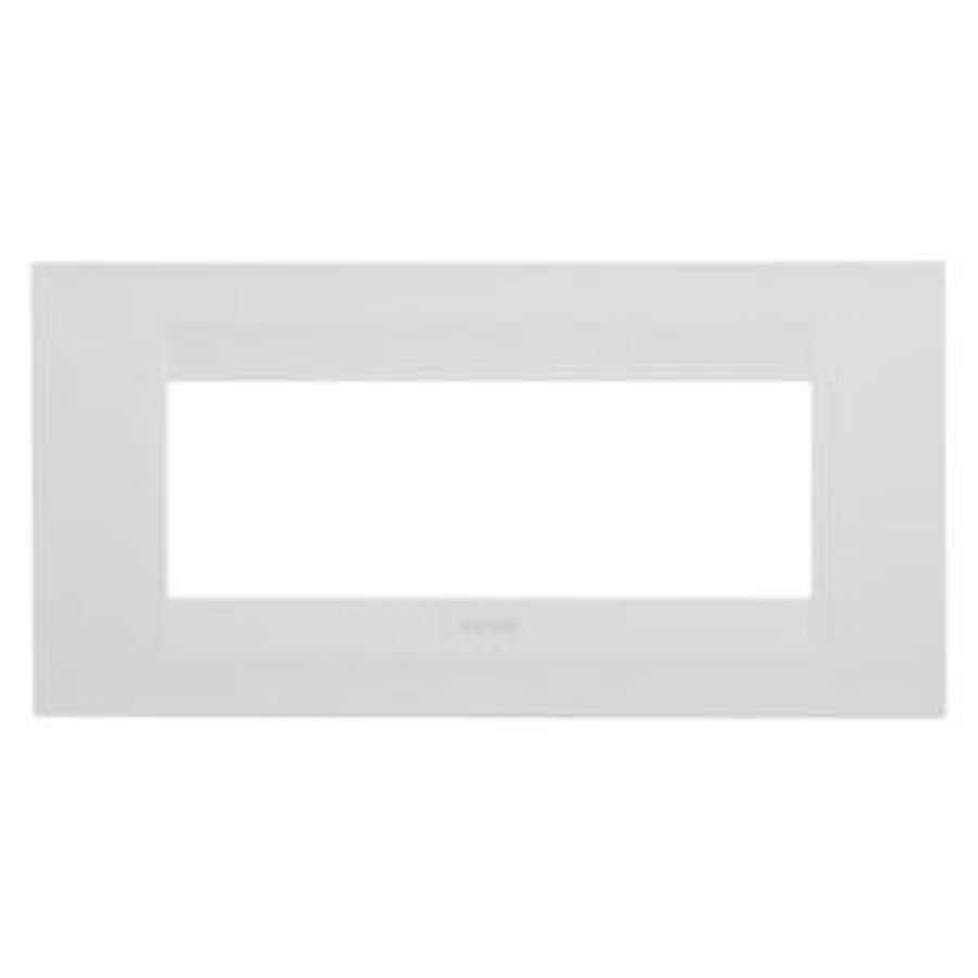 GEO PLATE-IN PAINTED TECHNOPOLYMER-6 MODULES-SATIN WHI