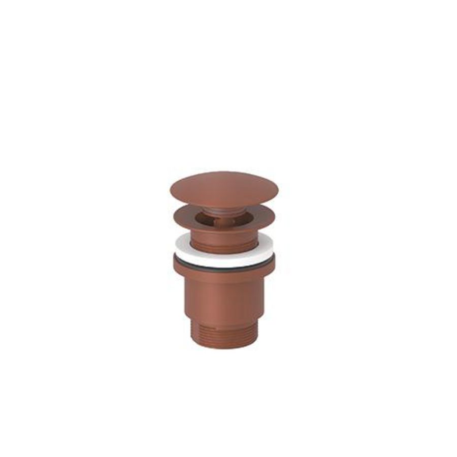 Afvoerplug 5/4" Push M.Overloop Vermil