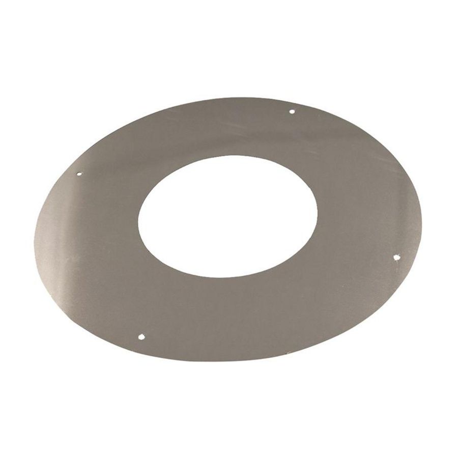 DW Ø80mm Rozet 1 delig RVS