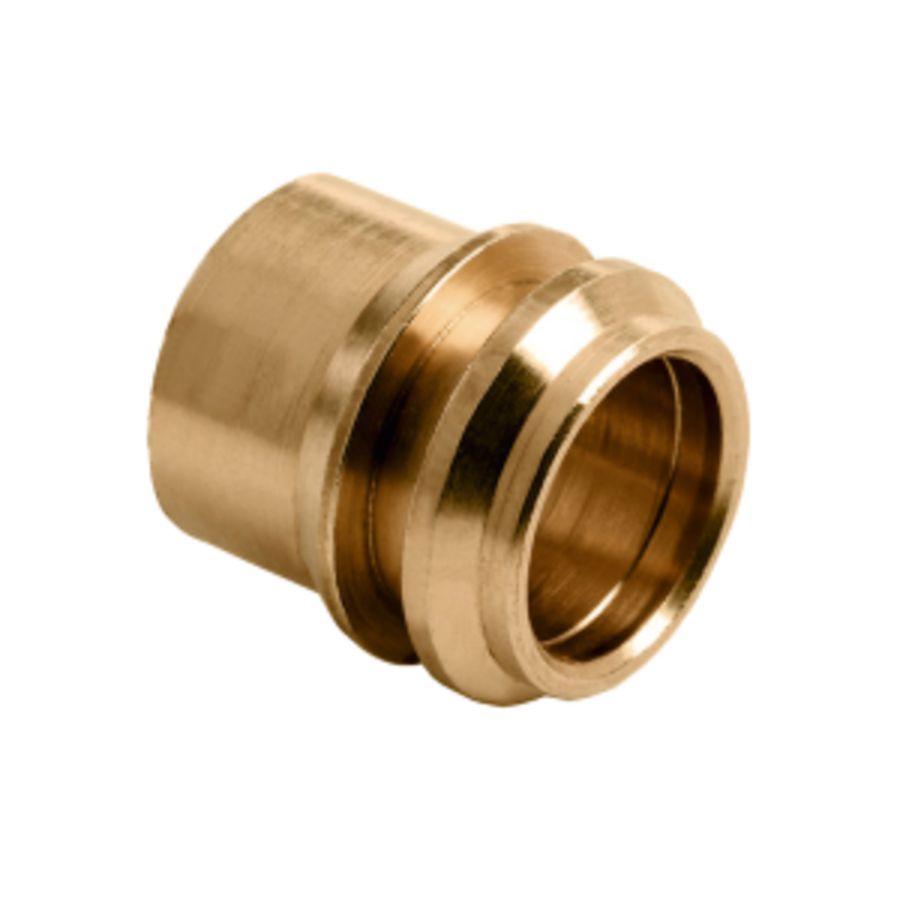 Verloopset / verloopknelring 28x22mm messing
