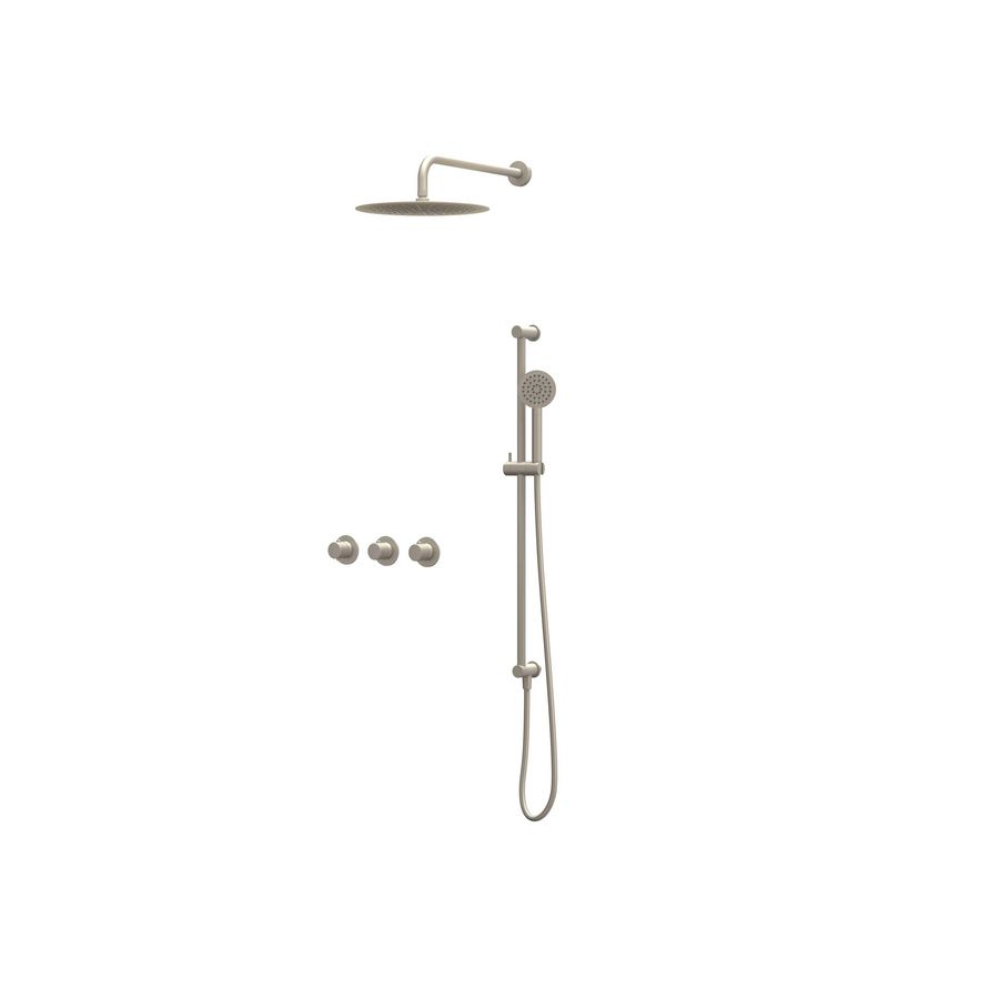 Afbouwdeel regendouche Combiset Nexus 4 inbouwthermostaat gebor. nickel CSN4EXGNCCAB excl. inbouwbox