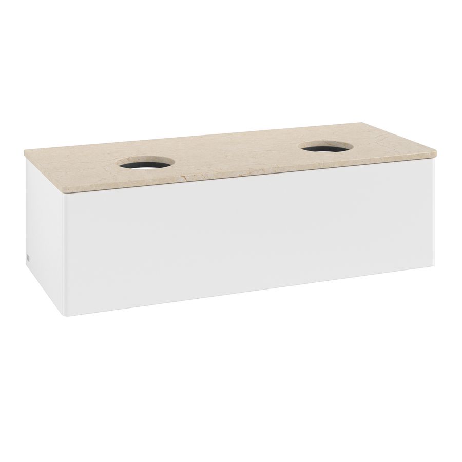 Wastafelonderkast Antao 1200x360x500mm White Matt Lacquer K35013MT