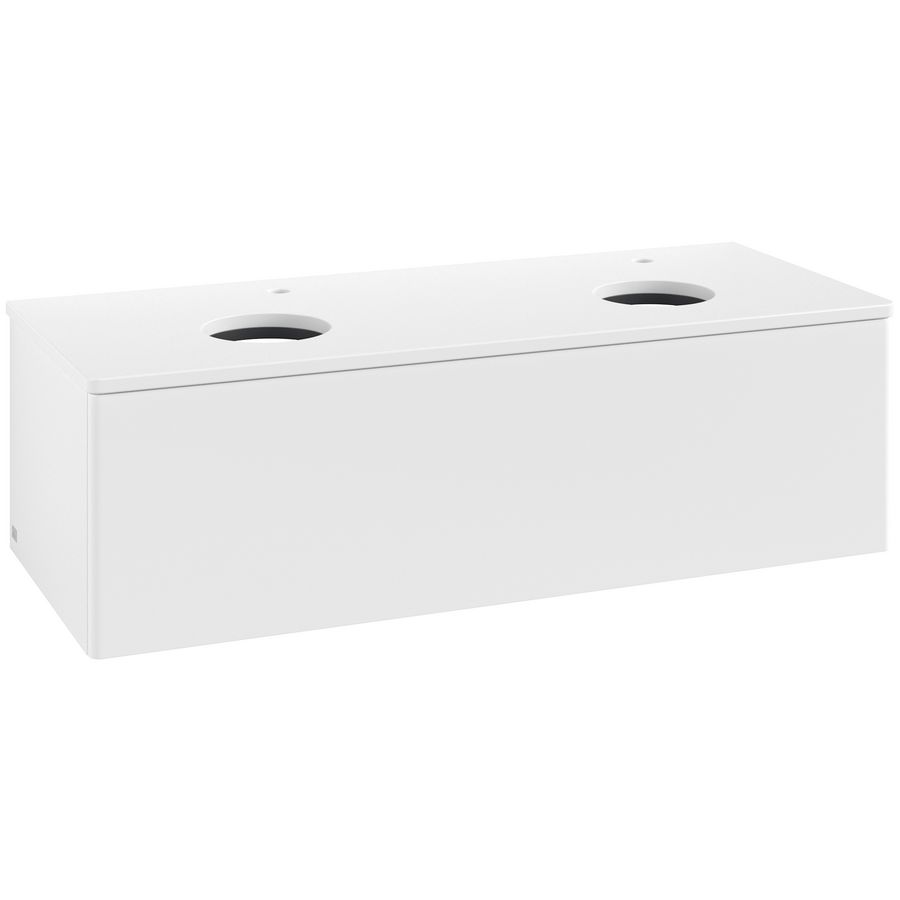 Wastafelonderkast Antao 1200x360x500mm White Matt Lacquer K35050MT