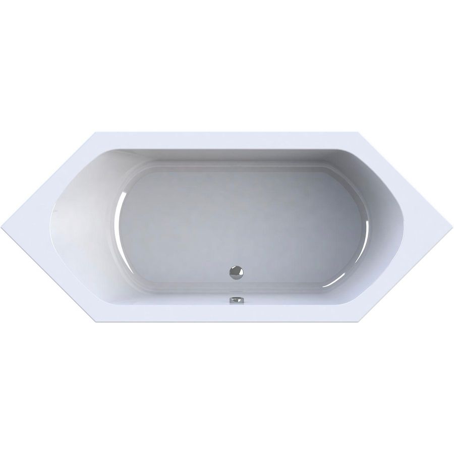 Ligbad duo 6-H Rodante 180x80cm wit excl. poten