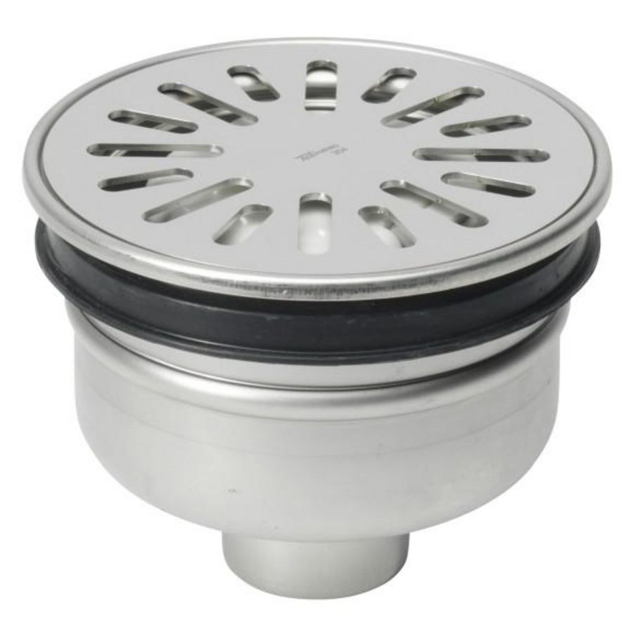 Vloerput RVS304 diam 150 mm ou 50 mm RVS304 rand/rooster ve