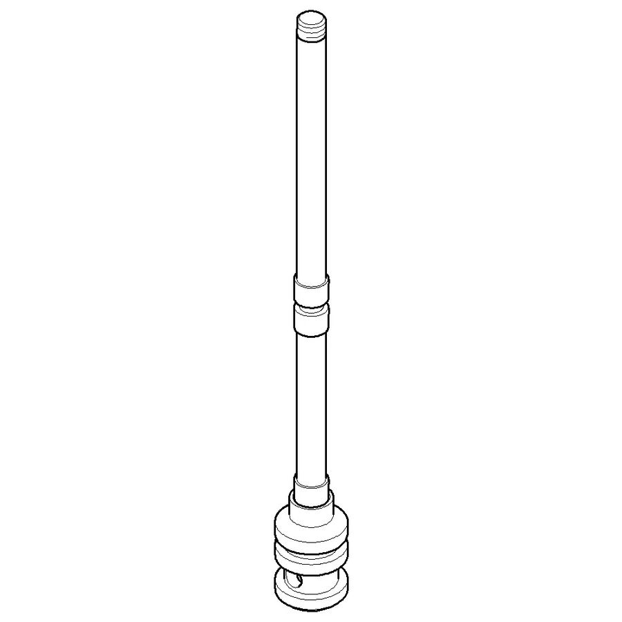 Trekstang voor omst. 15x140,5mm chr geborsteld