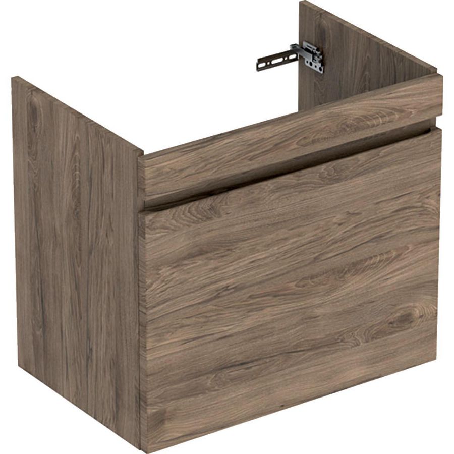 Renova Plan wastafel onderkast + lade 75cm noten hickory