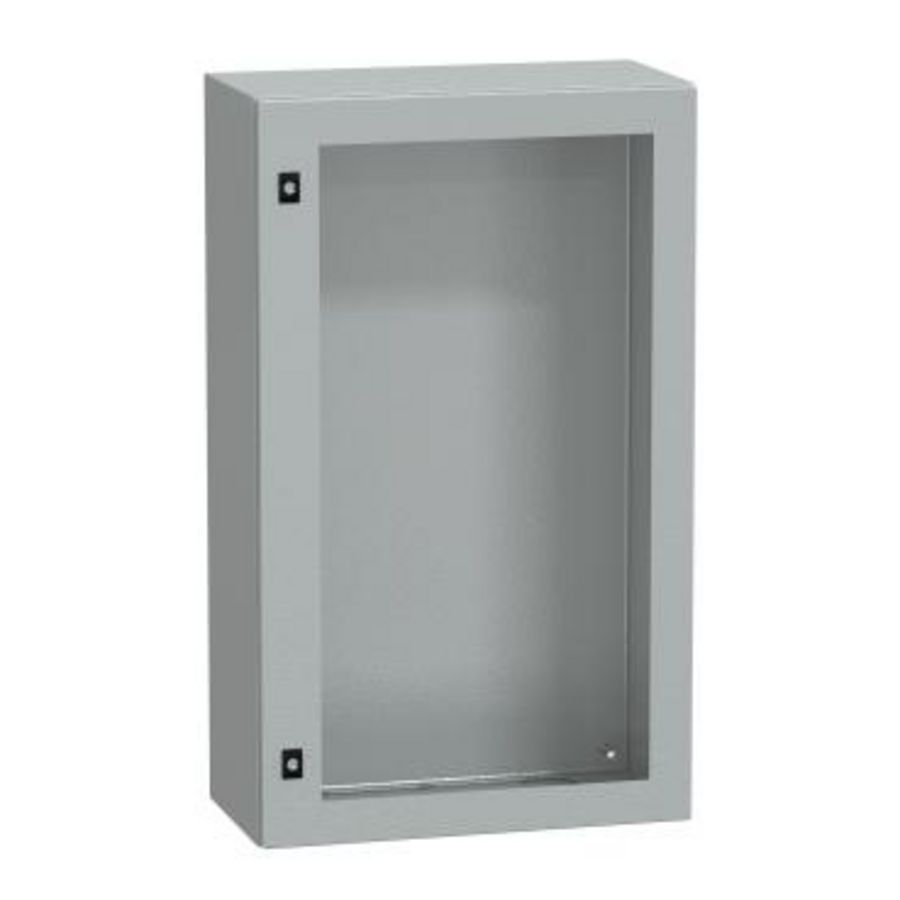 Deur 1000x600x300mm IP66 / IK08 Transparant RAL7 Spacial CRN