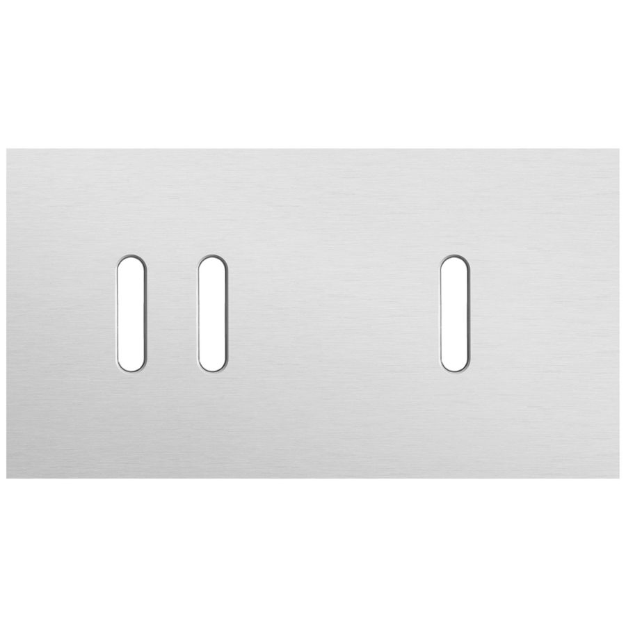 Tweevoudige afdekpl. horizontaal 71mm centerafstand een twee