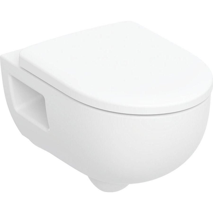 WK ACTIE Wandcloset combipack 300 Basic diepspoel gedeeltelijk gesloten vorm TurboFlush incl.softclose zitting (503.158.00.1)