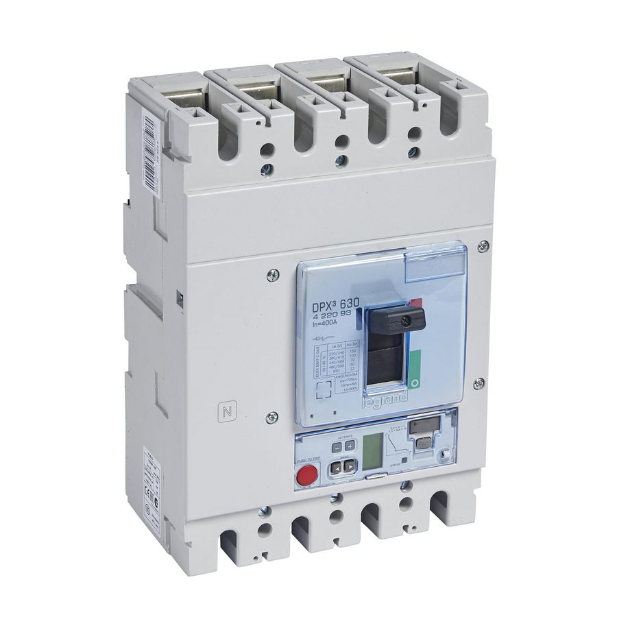 Vermogensschakelaar 630 elekt S2 4P 400A 100kA 400V DPX3