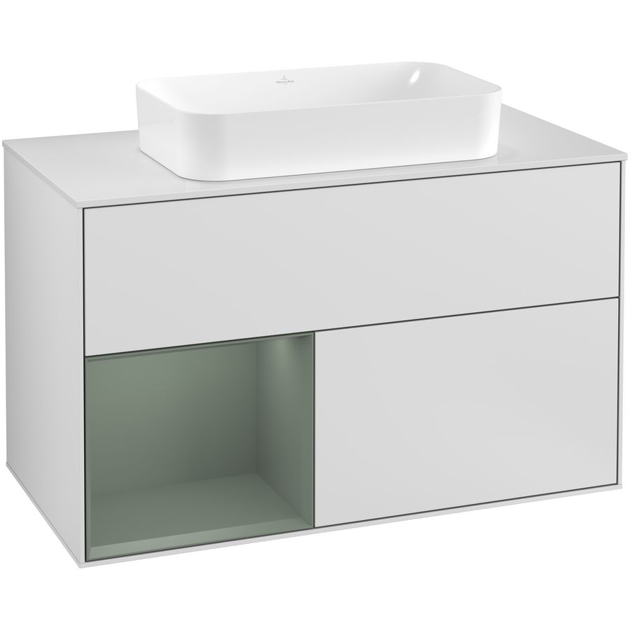 Wastafelonderkast Finion 1000x603x501mm White Matt Lacquer G241GMMT