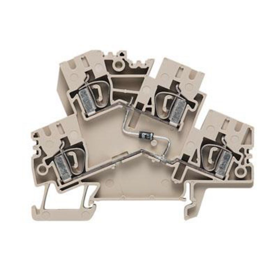 Component rijklem d.beige 4mm2 VVE=50