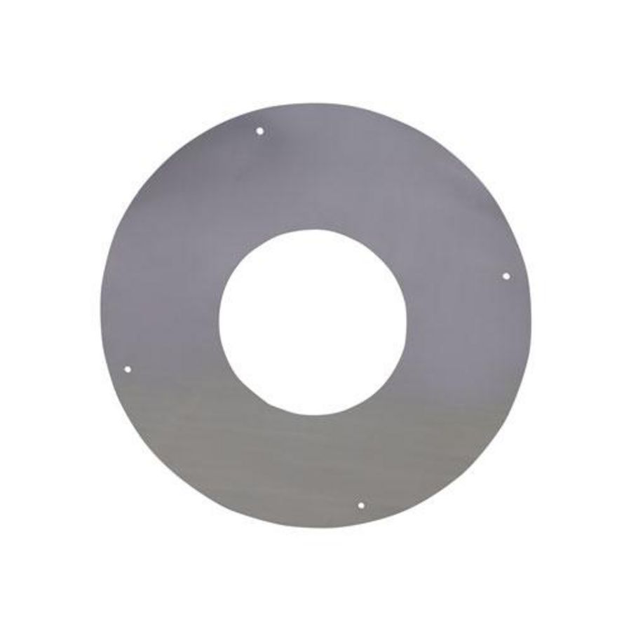 DW Ø125mm Rozet 1 delig RVS