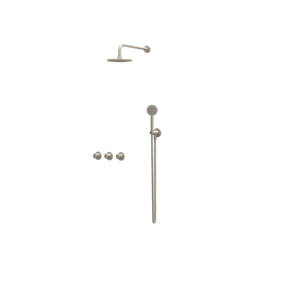 Afbouwdeel regendouche Combiset Nexus 4 inbouwthermostaat gebor. nickel CSN4EXGNCDAA excl. inbouwbox
