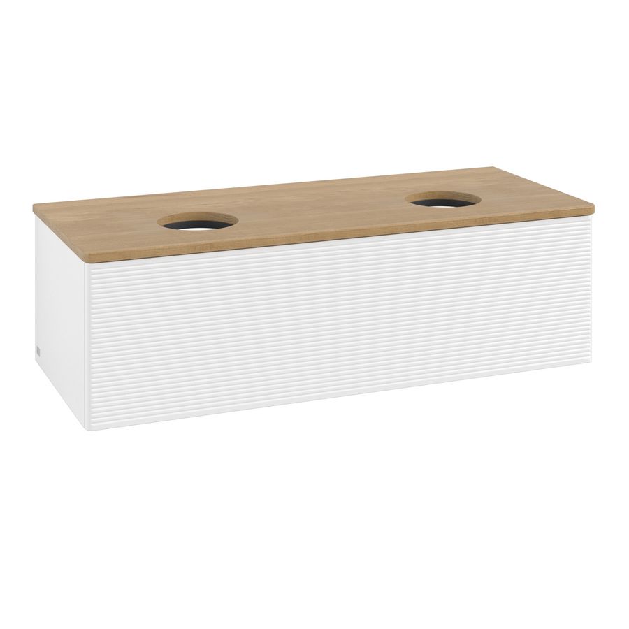 Wastafelonderkast Antao 1200x360x500mm White Matt Lacquer K35111MT