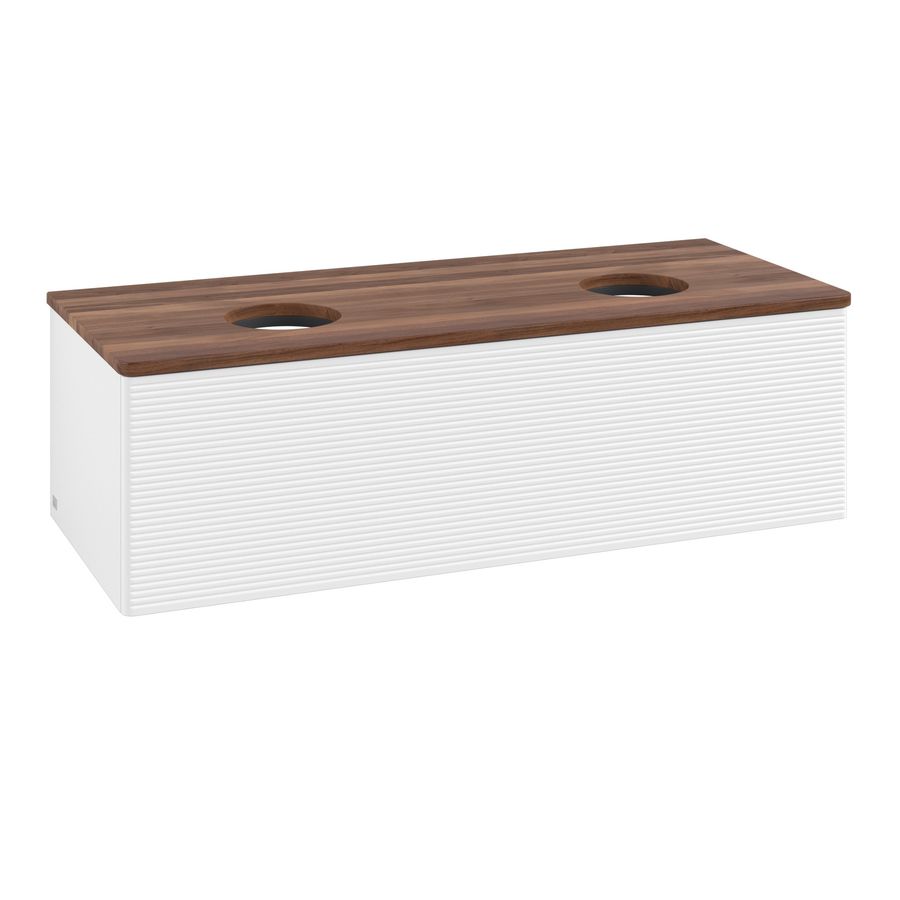 Wastafelonderkast Antao 1200x360x500mm White Matt Lacquer K35112MT